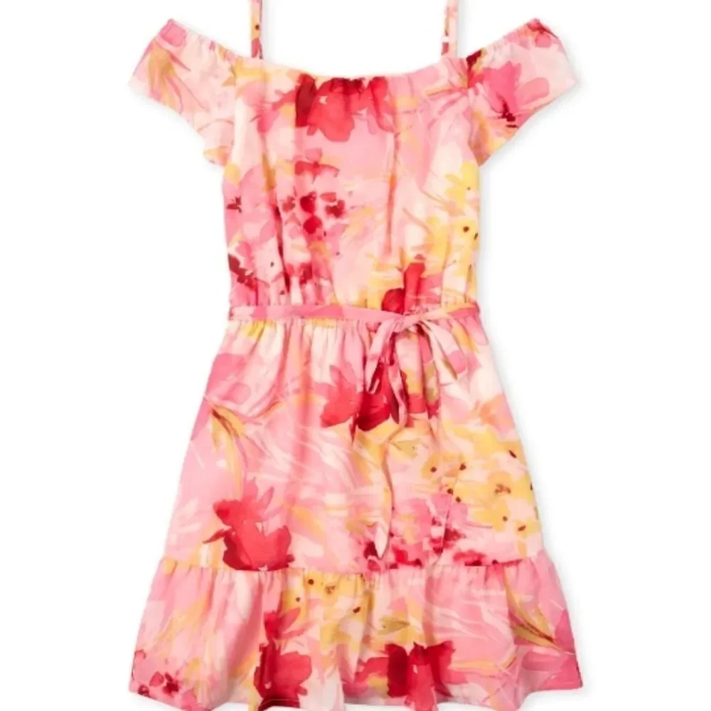 Girls off shoulder floral dress